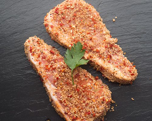 peppered pork steaks
