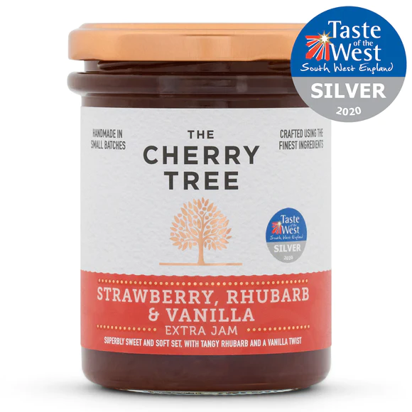 CT Strawberry, Rhubarb & Vanilla Jam – 210g